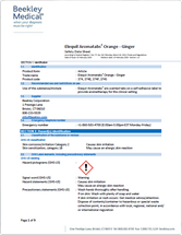 Document: Elequil Aromatabs REF 374 SDS